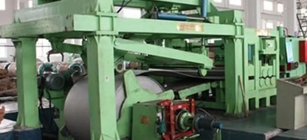 Flattening machine.